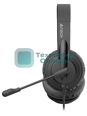 Гарнитура A4Tech HU-10 чёрный, проводная