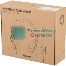 Гарнитура проводная Logitech Headset Zone Wired Teams Graphite