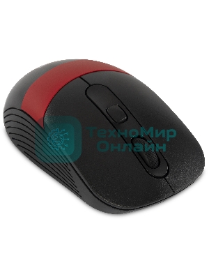 Мышь беспроводная Oklick 310MW черный/красный, 3200 dpi, радиоканал, USB, кнопки - 4