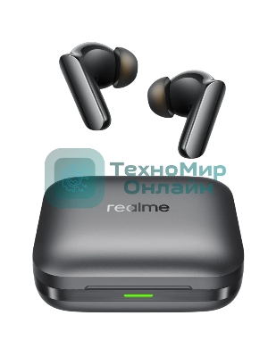 Наушники TWS Realme Buds Air 7 Pro RMA2407 черный/темно-серый, внутриканальные, Bluetooth, активное шумоподавление, до 48 ч