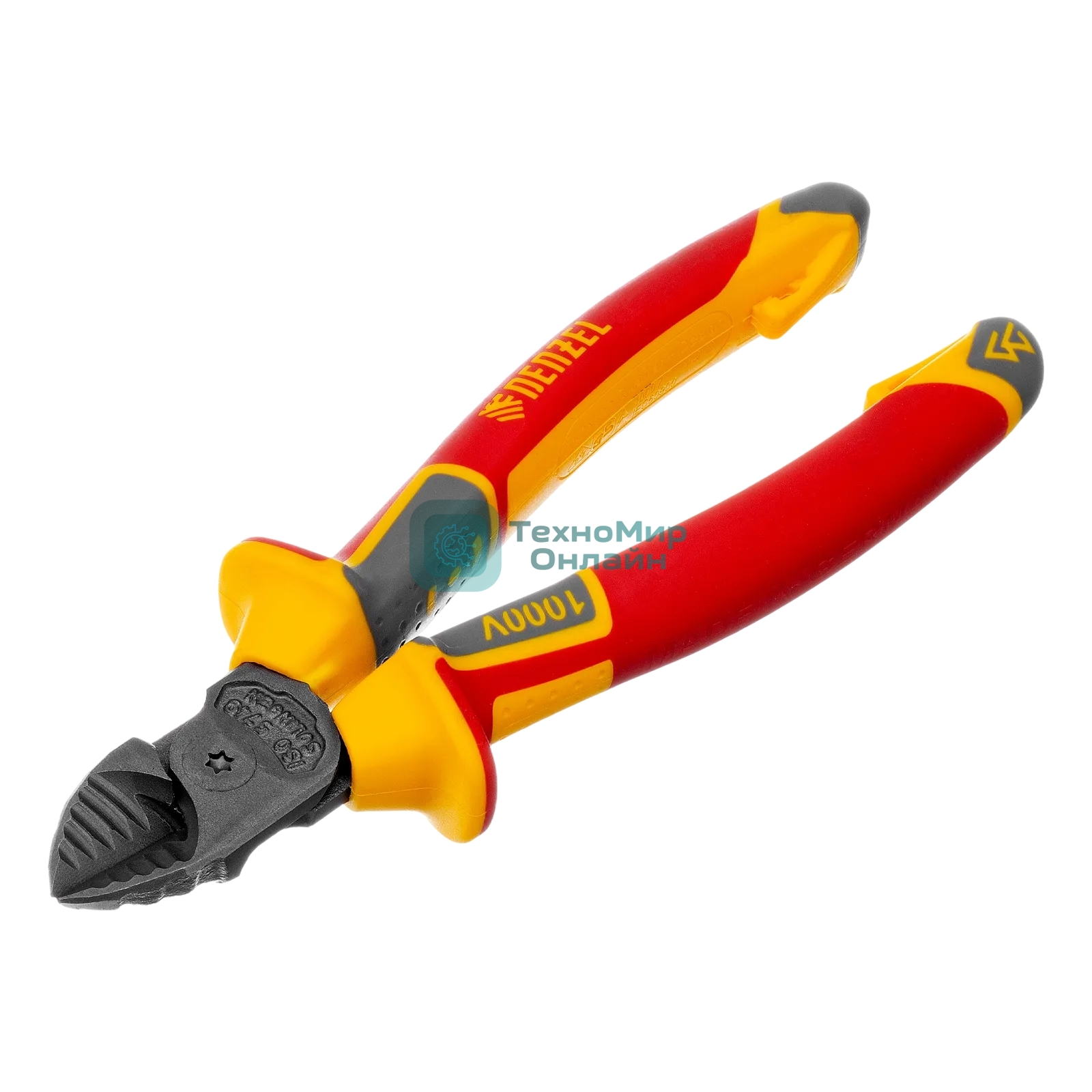 Бокорезы Denzel диэлектрические рукоятки, до 1000 В, трехкомпонентные рукоятки, 160 мм