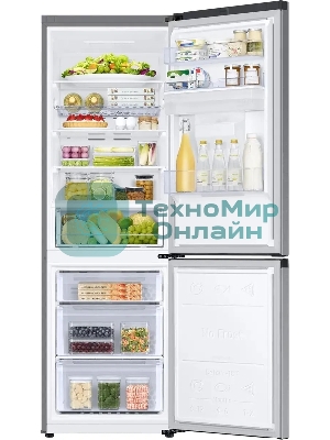 Холодильник Samsung RB34C632ESA/EF графит двухкамерный 227/114л морозилка снизу, No Frost