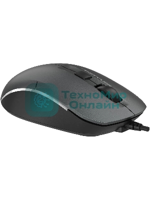 Мышь проводная A4Tech Fstyler FM26 серый/черный, 1600 dpi, USB, кнопки - 4