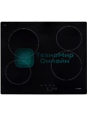 Электрическая варочная панель Hyundai HHE 6410 BG Hi-Light, независимая, черный