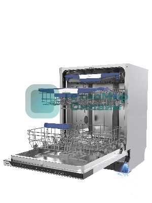 Встраиваемая посудомоечная машина Бирюса DWB-614/5, белый, 59.8 см, 12 компл., 49 дБ, класс A++