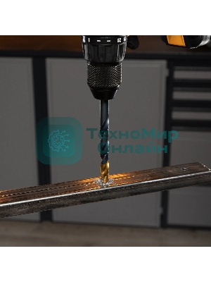 Сверло по металлу Denzel 10 мм, HSS-Tin, Golden Tip, 8 шт.