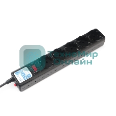 Сетевой фильтр Powercube SPG5-С2 1.9 м, 5 розеток, черный, коробка