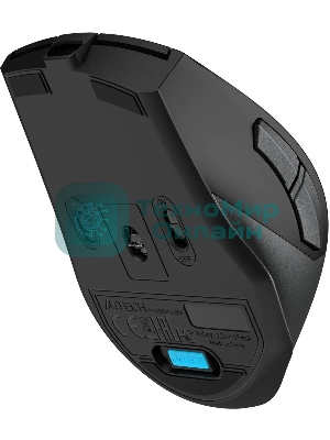 Мышь беспроводная A4Tech Fstyler FB45CS Air2 серый, 2000 dpi, радиоканал, Bluetooth, USB, кнопки - 7