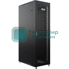 Шкаф серверный NTSS Премиум (NTSS-R42U60120PD/PDD-BL) напольный 42U 600x1200мм пер.дв.перфор. металл 900кг серый 1110мм 150кг IP20 металл