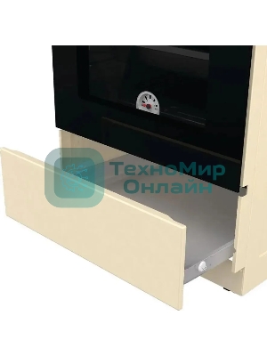 Плита газовая Gorenje GG5A21BEF бежевый, конфорок 4 газовых, духовка 70 л, 50 см x 85 см x 59.4 см