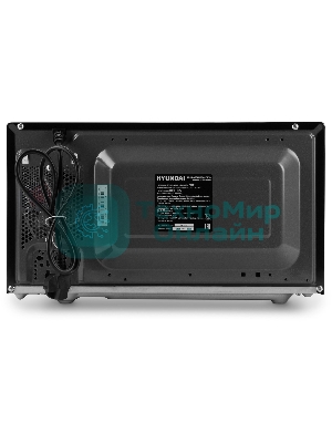 Микроволновая печь Hyundai HYM-D3033 черный, 20 л, 700 Вт, переключатели - кнопки, электронный поворотный механизм