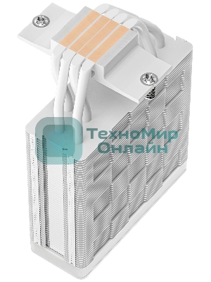 Кулер для процессора DEEPCOOL AG400 WH ARGb V2 белый 120мм алюминий+медь 2100rpm 31.6db 4-pin 220W 152мм