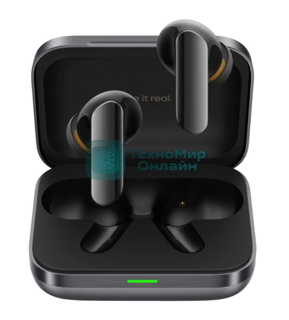 Наушники TWS Realme Buds Air 7 Pro RMA2407 черный/темно-серый, внутриканальные, Bluetooth, активное шумоподавление, до 48 ч