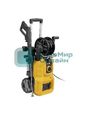 Моечная машина высокого давления Denzel R-180iD, 2000 Вт, 180 бар, 420 л/ч, асинх. двиг., бараб.