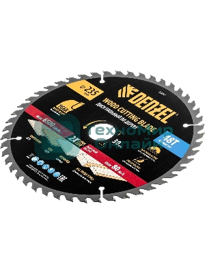 Пильный диск по дереву Denzel ф235 х 30 мм, 48 зубьев