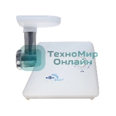 Мясорубка электрическая Ротор Дива-Р ЭМШ 35/300-2 белый, 1500 Вт, 0.6 кг/мин, реверс, насадки - 2