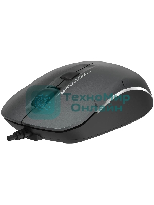 Мышь проводная A4Tech Fstyler FM26 серый/черный, 1600 dpi, USB, кнопки - 4