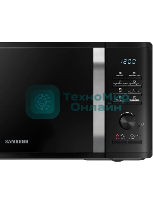Микроволновая печь Samsung MG23K3575AK черный, 23 л, 800 Вт, переключатели - кнопки, поворотный механизм