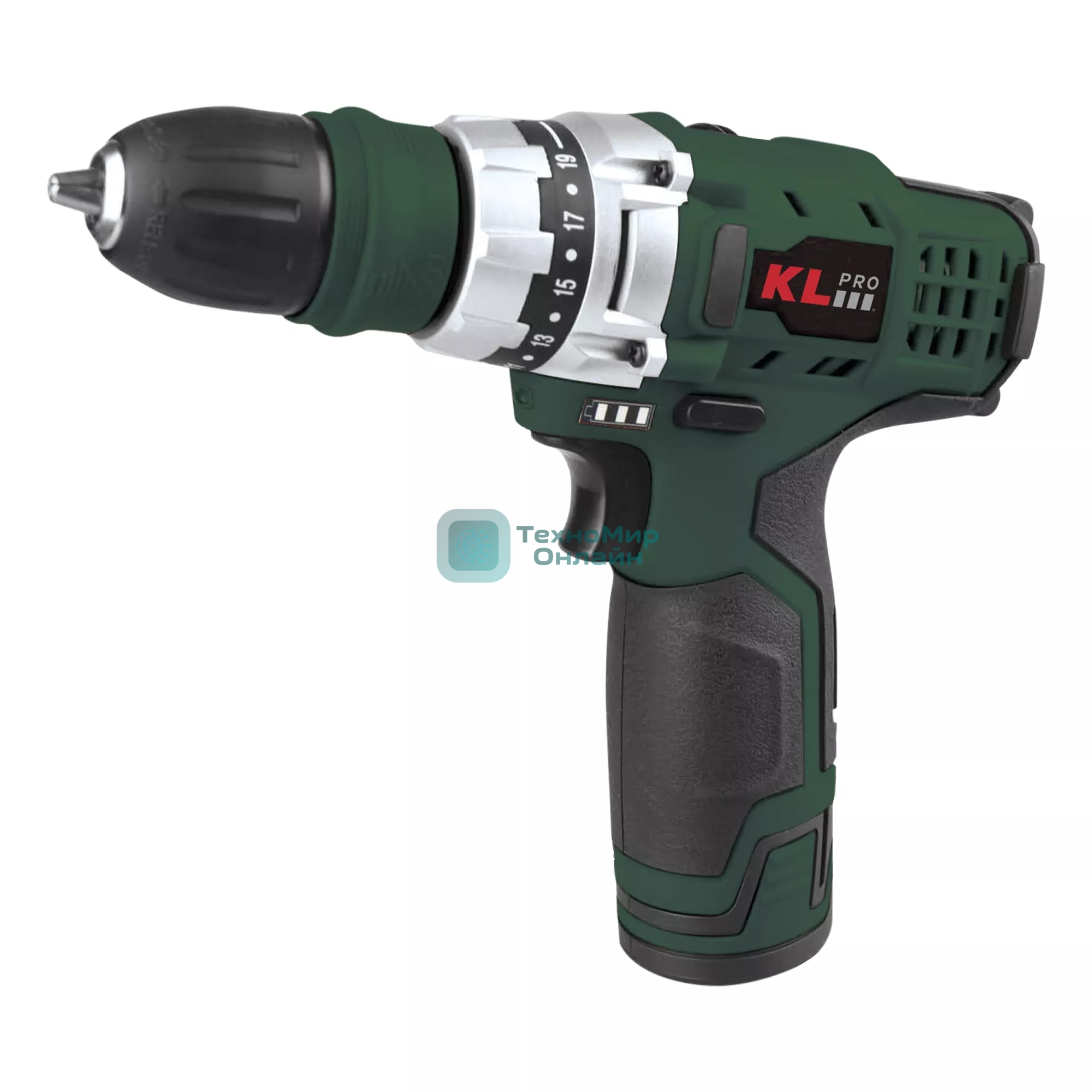 Дрель-шуруповерт Klpro KLNM1020, 10,8 В, 2 Ач, 30 Нм, бесщеточный