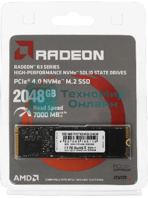 Накопитель SSD AMD PCIe 4.0 x4 2Tb R3MP42048G8 Radeon M.2 2280