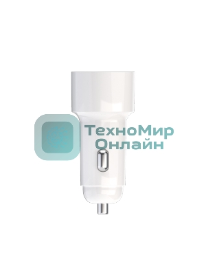 Автомобильное зарядное устройство Maxvi CCM-PS242 Plus T 2хUSB 2.4А + кабель Type-C 1м, белый