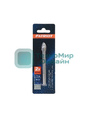 Сверло EDGE by PATRIOT по керамике 10х80 мм, 1шт в блистере