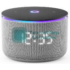 Умная колонка Яндекс Станция Мини 3 Про, 18Вт, компактная, 1 динамик, Алиса, Wi-Fi, Bluetooth 5.0, Zigbee, Matter, серый