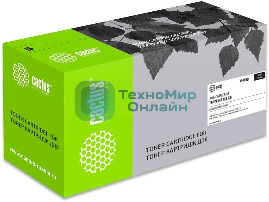 Картридж лазерный Cactus CS-TN320 черный (20000стр.) для Konica Minolta bizhub 36/42