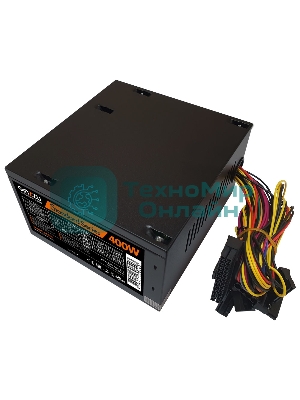 Блок питания Ginzzu SA400, 400Вт, 80мм, черный