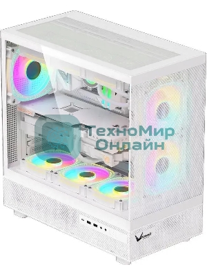 Компьютерный корпус Aerocool/Formula Crystal Z8 белый без БП ATX 9x120мм 7x140мм 1xUSB 2.0 1xUSB 3.0 1xUSB3.1 audio bott PSU