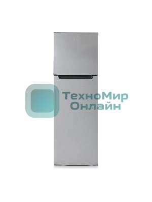 Холодильник Бирюса C6139 серебристый металлопласт двухкамерный 240/80л морозилка сверху, автоматическое оттаивание