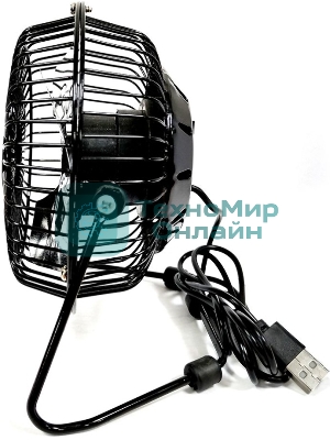 Вентилятор бытовой настольный Rix RDF-1501USB 4 Вт, черный