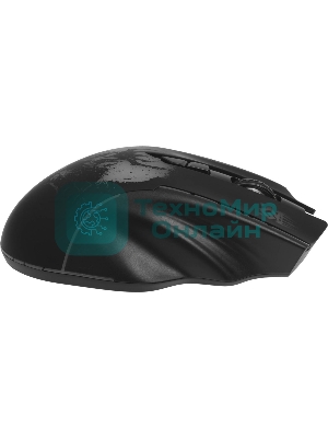 Мышь беспроводная Defender Kronos GM-695 черный, 1600 dpi, радиоканал, USB, кнопки - 7