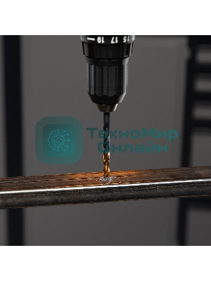 Набор сверл по металлу Denzel 2-3-4-5-6-8 мм, HSS-Tin, Golden Tip, 6 шт