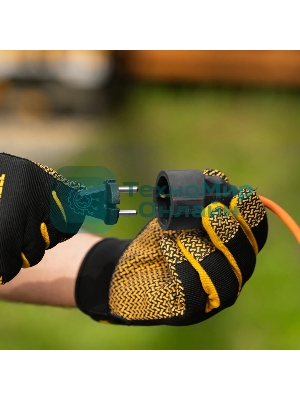 Удлинитель-шнур силовой Garden Series Denzel ПВС, 10 м, 1 розетка, 3x1 мм