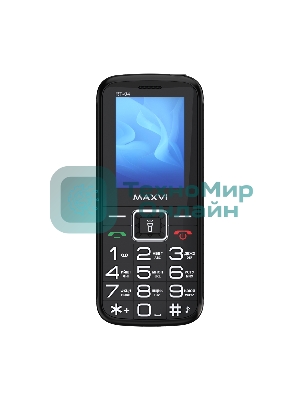Мобильный телефон Maxvi RT-04 + док-станция, черный