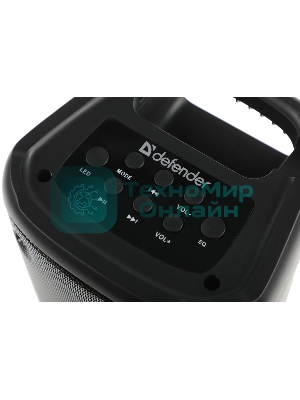 Портативная колонка Defender Boomer 20 20Вт Light/BT/FM/USB/AUX/MIC черный