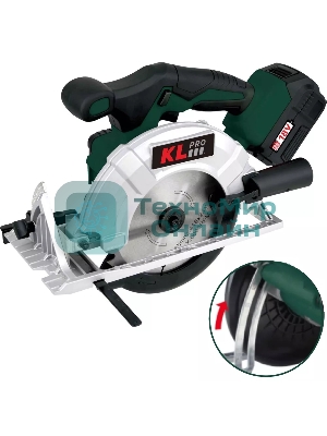 Профессиональная пила циркулярная бесщеточная KLPRO KLDAT18B-00 (18 В) без ЗУ и АКБ