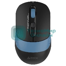 Мышь беспроводная A4Tech Fstyler FB10C черный/синий, 2000 dpi, радиоканал, Bluetooth, USB, кнопки - 4