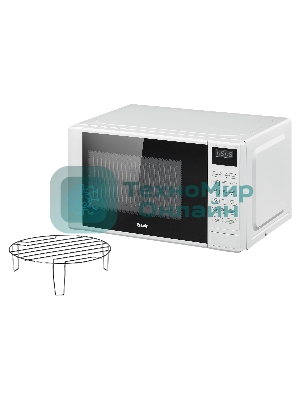 Микроволновая печь BBK 20MWG-735S/W белый, 20 л, 700 Вт, переключатели - сенсор