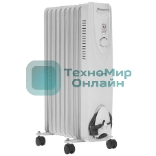 Обогреватель масляный Blackton Bt OH1111 (9 секций), белый, 2000 Вт, 20 м2, механический термостат