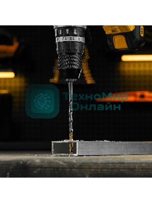 Сверло спиральное по металлу Denzel 6,5 х 148 мм, Р6М5, Golden Tip, удлиненное