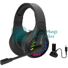 Гарнитура Bloody GR230 чёрный, беспроводная + проводная, радиоканал, до 40 ч, подсветка