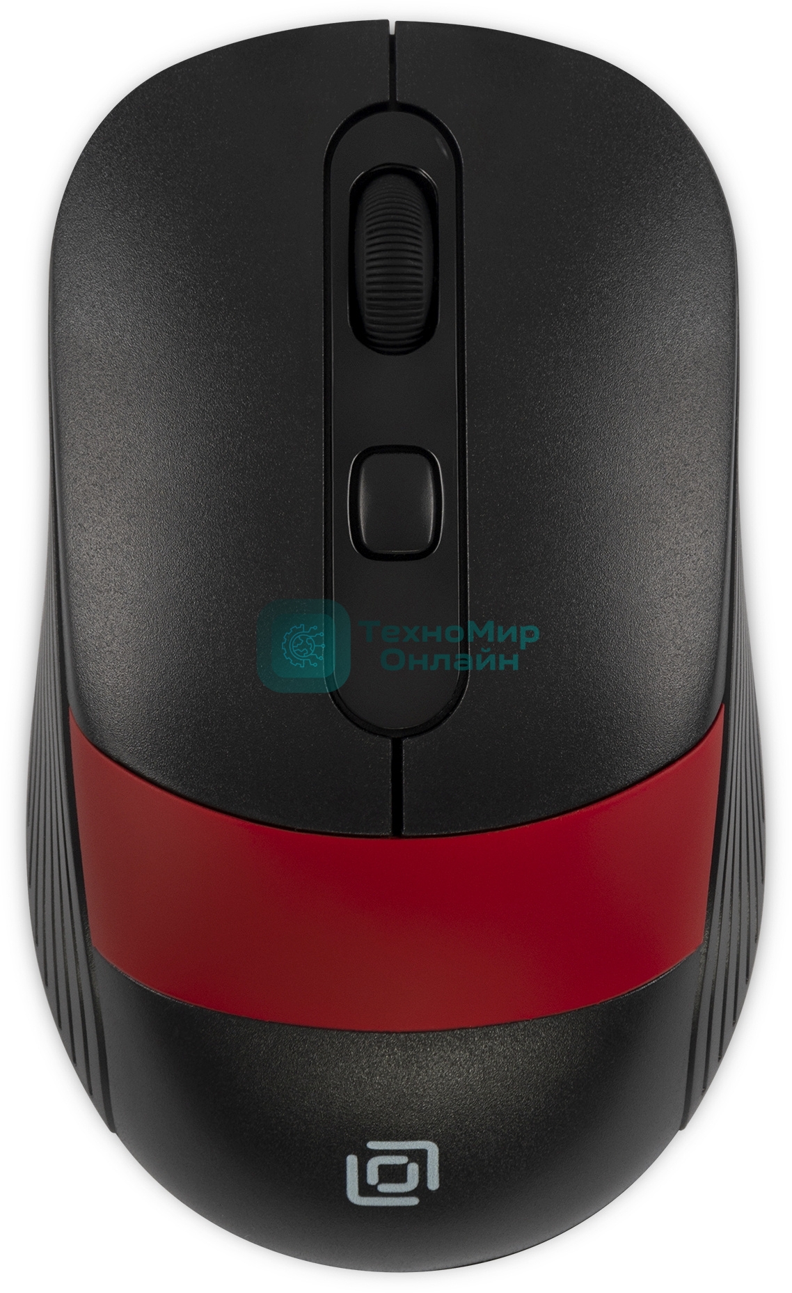 Мышь беспроводная Oklick 310MW черный/красный, 3200 dpi, радиоканал, USB, кнопки - 4