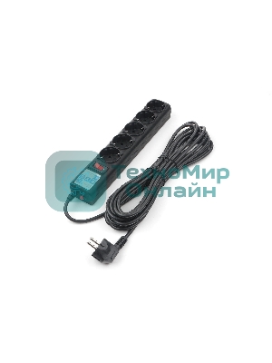 Сетевой фильтр Powercube SPG5-С2 1.9 м, 5 розеток, черный, коробка