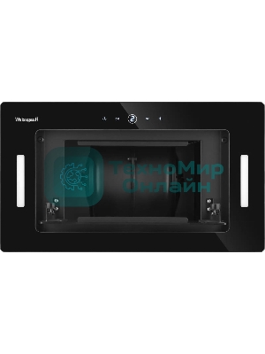 Встраиваемая вытяжка Weissgauff Aura 1350, управление сенсорное, черный