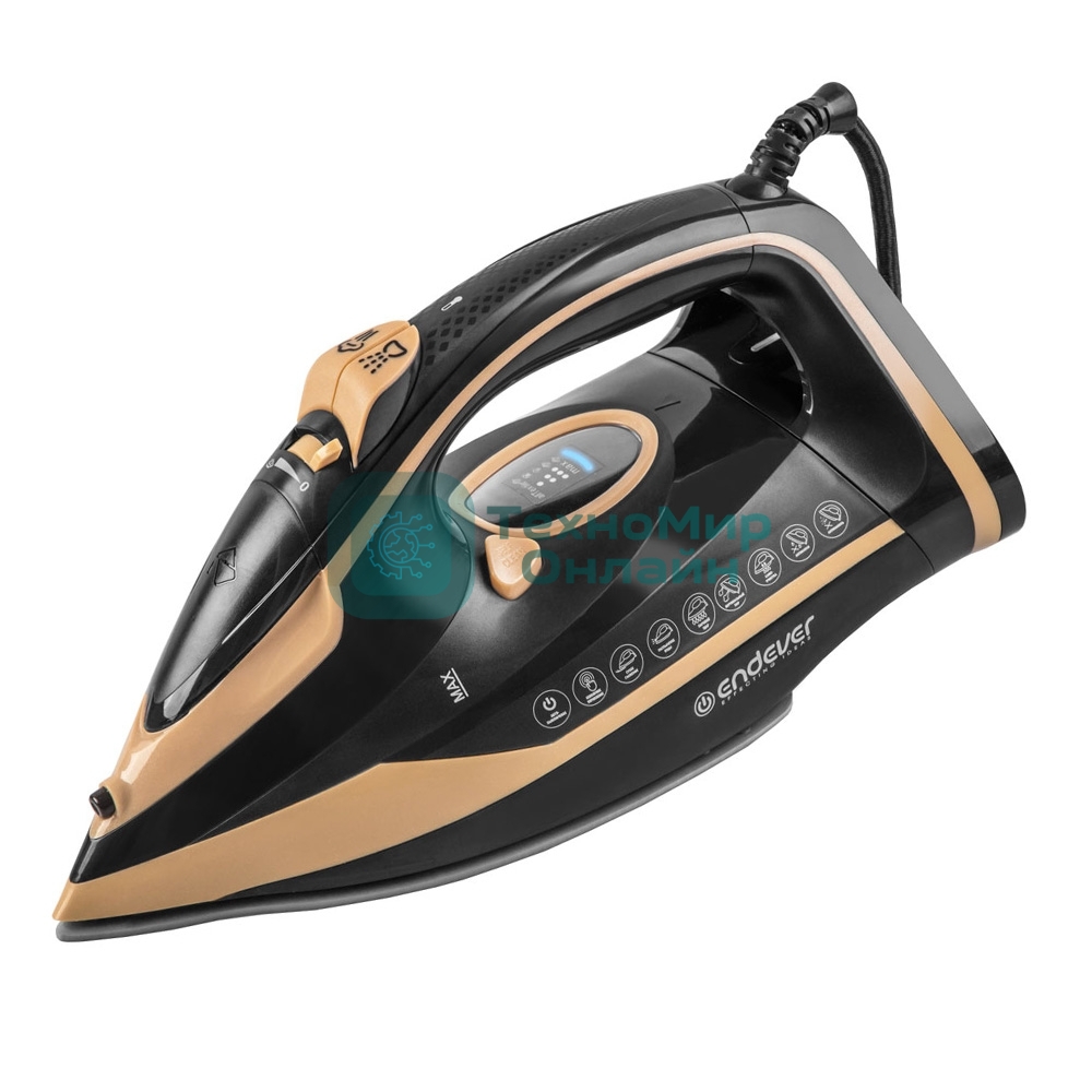 Утюг Endever Delta-226 черный/бежевый, 2400 Вт, 45 г/мин, 160 г/мин, 350 мл