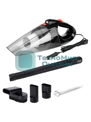 Пылесос автомобильный QUMO VaccoPM 3D, черный, 4500 Па/120 Вт, уборка сухая, пылесборник контейнер 0.5 л