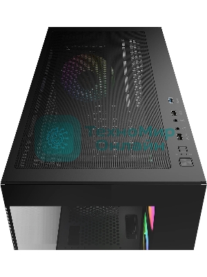 Компьютерный корпус Ocypus Gaммa C72 BK ARGB ATX/win/black/4 ARGB fans/no PSU/Tempered Glass