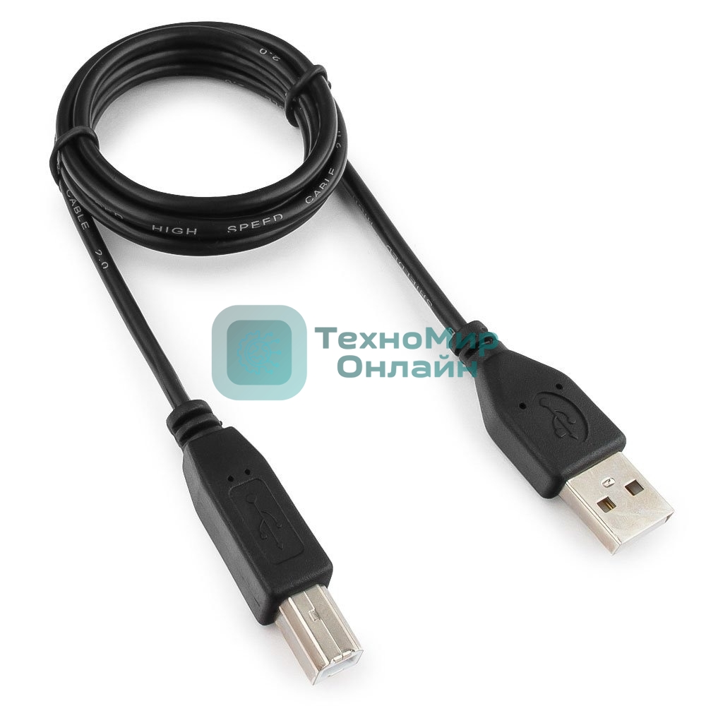 Кабель USB2.0 Гарнизон GCC-USB2-CMBM-1M, Type-C/BM, медь, 1м, черный, пакет